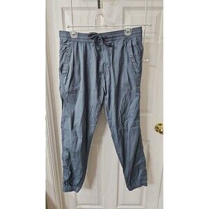 Zara Men's Blue Cotton Blend Elastic Waist Jogger Pants Size L